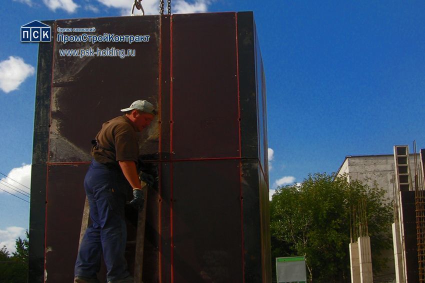 Опалубка лифтовых шахт мелкощитовая стальная МСК