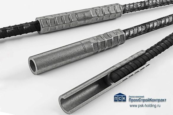 Переходная обжимная муфта PRESKO для соединения арматуры Ø 22/20 мм